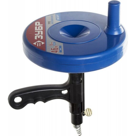 Столярно-слесарный инструмент: Сантехнический трос в пластиковом корпусе Зубр 4.6 м d 6 мм [51907-05] фотографии