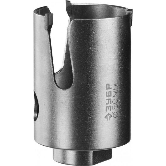 Буры, пики, коронки, сверла: Коронка с твердосплавными резцами Зубр Профессионал ПРОУНИВЕРСАЛ 50 мм [29514-50] фотографии