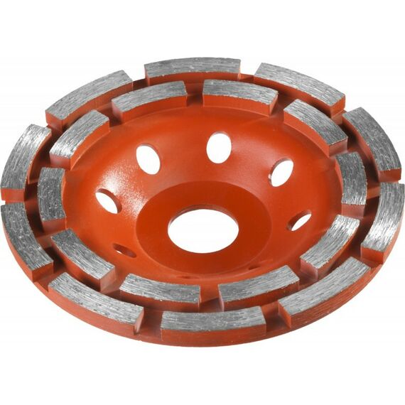 Шлифовка, зачистка: Двухрядная алмазная шлифовальная чашка Зубр d 125 мм [33376-125] фотографии