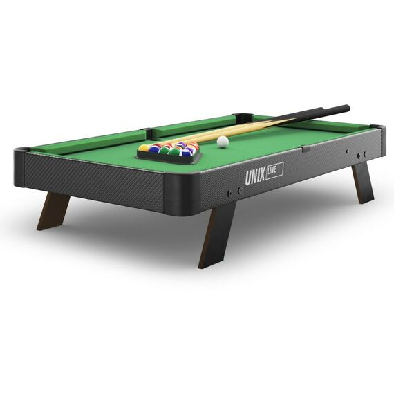Бильярдные столы: Игровой стол UNIX line Мини Бильярд настольный (88х47 cм) Black фотографии