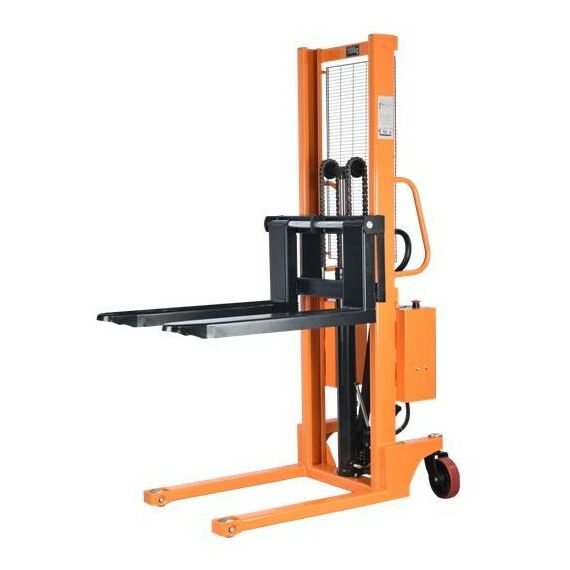 Штабелеры: Штабелер комбинированный с ручным и электроподъемом TOR CTYC 1 т, 2.5 м, с раздвижными вилами [1040528] фотографии