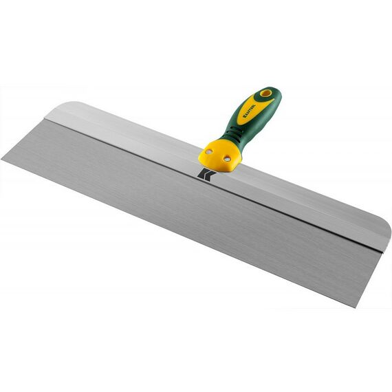 Штукатурный инструмент: Фасадный шпатель KRAFTOOL 450 мм широкое полотно, алюминиевая направляющая, двухкомпонентная ручка, нержавеющий [10036-450] фотографии