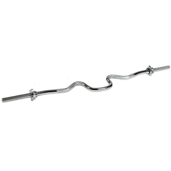 Грифы для штанги: Гриф для штанги EZ-образный (замок-гайки Вейдера) PROFI-FIT D25 мм фотографии