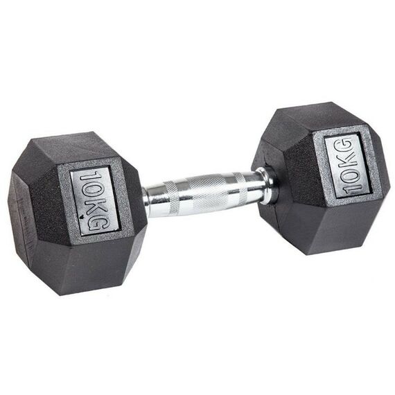 Гантели:  Гантель гексагональная обрезиненная PROFI-FIT 10 кг фотографии