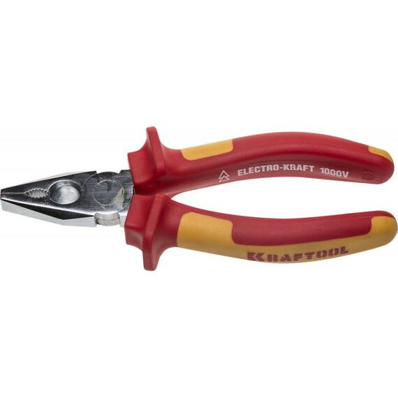 Электромонтажный инструмент: Комбинированные плоскогубцы KRAFTOOL Electro-Kraft 160 мм [2202-1-16] фотографии