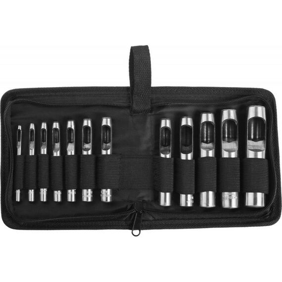 Ручной инструмент: Набор пробойников для кожи Зубр 3 - 19 мм 12 шт [22949-H12] фотографии