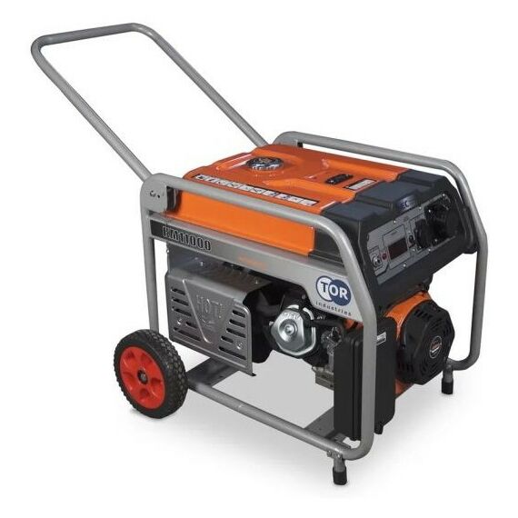 Электростанции: Генератор бензиновый TOR KM11000H 8,0 кВт 220В 33 л с кнопкой запуска и колесами [1011100] фотографии