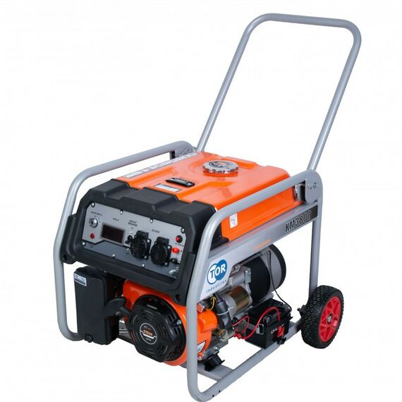 Электростанции: Генератор бензиновый TOR KM3800H 2,5 кВт 220В 16 л с кнопкой запуска и колесами [1018114] фотографии