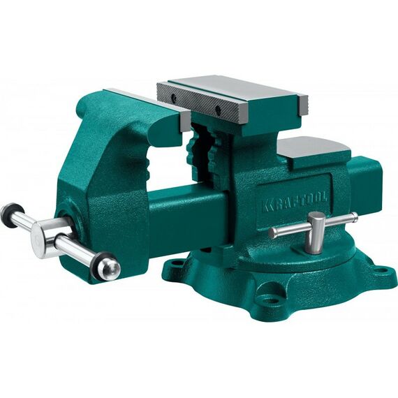 Тиски, струбцины, наковальни, верстаки: Слесарные тиски KRAFTOOL Reversible 165 мм расход 324 мм [32705-165] фотографии