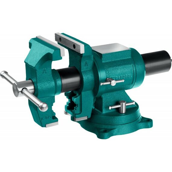 Тиски, струбцины, наковальни, верстаки: Чугунные слесарные тиски KRAFTOOL 3D Multi-Purpose 125 мм [32706-125] фотографии