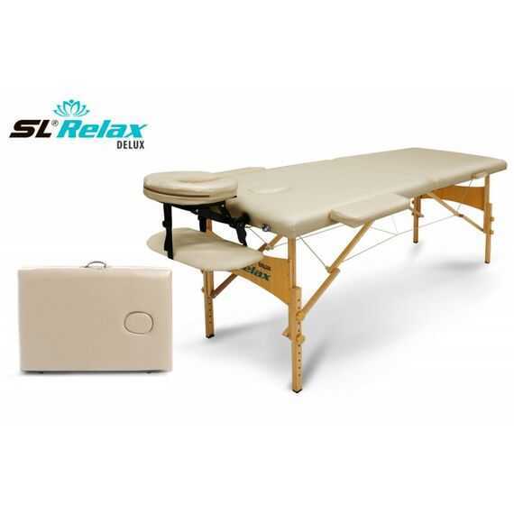 Массажные столы: Массажный стол Start Line Relax Delux Бежевый [BM2523-1BC] фотографии