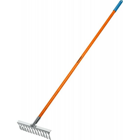 Грабли: Садовые грабли GRINDA PROLine PS-12 FIBER 380 х 100 х 1530 мм, 12 витых зубцов, нержавеющая сталь, фибергласовый черенок [39482-12] фотографии