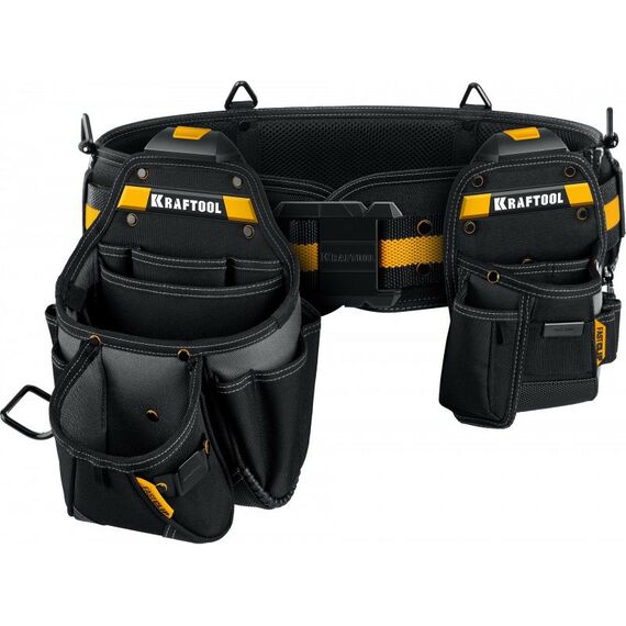 Ящики и сумки для инструмента: Пояс монтажника KRAFTOOL KBS-3 в комплекте: пояс монтажника, большая сумка, малая сумка [38762] фотографии