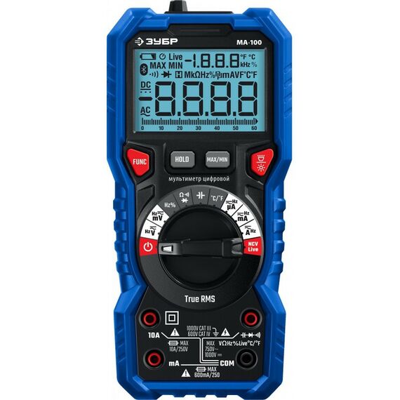 Мультиметры: Цифровой мультиметр Зубр МА-100 [59808] фотографии