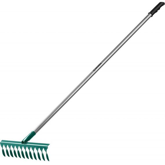 Грабли: Садовые грабли GRINDA PROLine PR-12T ALU 380 х 95 х 1500 мм, 12 витых зубцов, углеродистая сталь, алюминиевый черенок [39585] фотографии