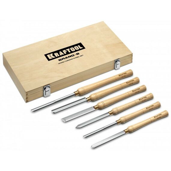 Столярно-слесарный инструмент: Набор ручных резцов по дереву KRAFTOOL Grand-6 6 предметов [18368] фотографии