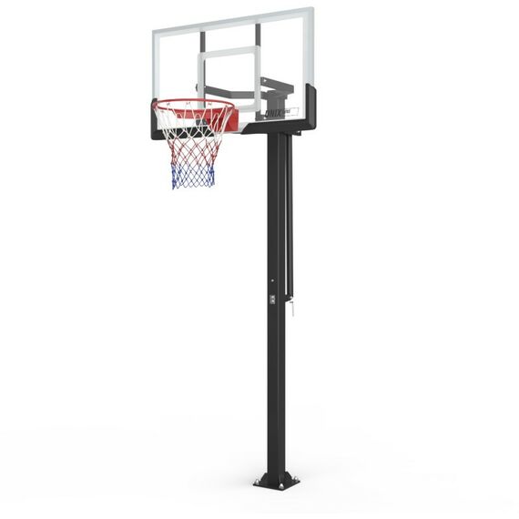 Баскетбол: Баскетбольная стойка стационарная UNIX line B-Stand-PC 54"x32" R45 H230-305 см фотографии