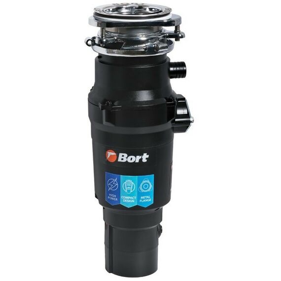 Прочая встраиваемая техника: Измельчитель пищевых отходов Bort TITAN 7000 780 Вт, 3 ступени, 3.2 кг/мин, 90 мм фотографии