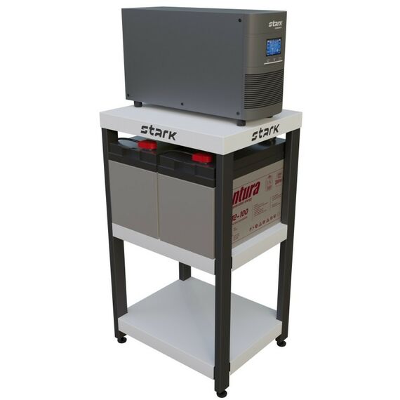 Комплект системы бесперебойного питания Stark Country 1000 online, нагрузка 350Вт, автономия 1 час, стеллаж фотографии