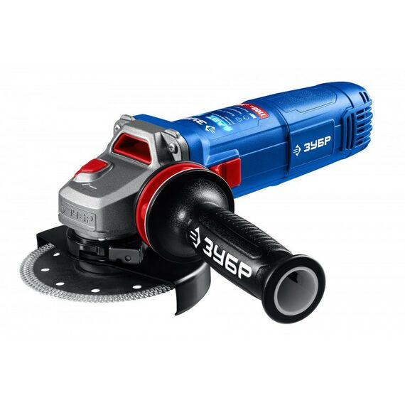 Угловые шлифмашинки (болгарки): УШМ Зубр УШМ-П125-1105 Э Профессионал, 1100 Вт, d125 мм, регулировка оборотов, фланец "МИГ" фотографии