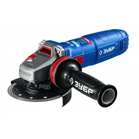 Угловые шлифмашинки (болгарки): УШМ Зубр УШМ-П125-1505 ЭПСТ Профессионал, 1500 Вт, d125 мм, регулировка оборотов, фланец "МИГ" фотографии