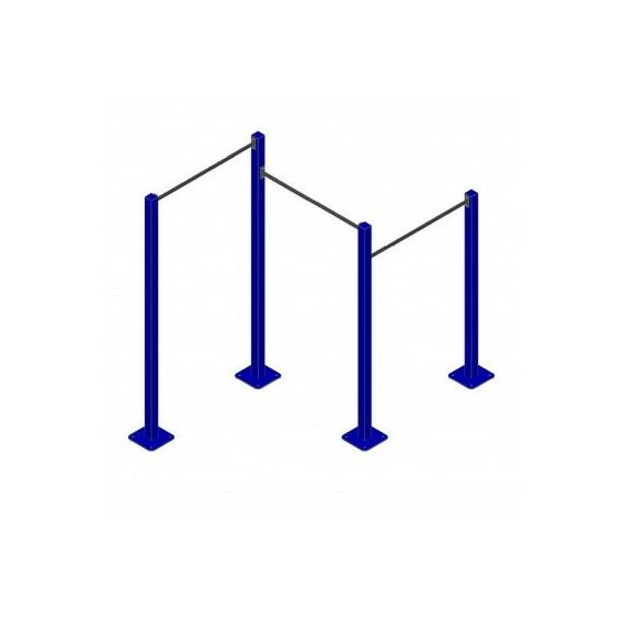 Уличный тренажер турник трехуровневыйAVU034 фотографии