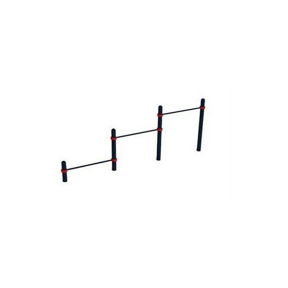 Воркаут каскад низких турников тройной Д-108 AVW007 фотографии