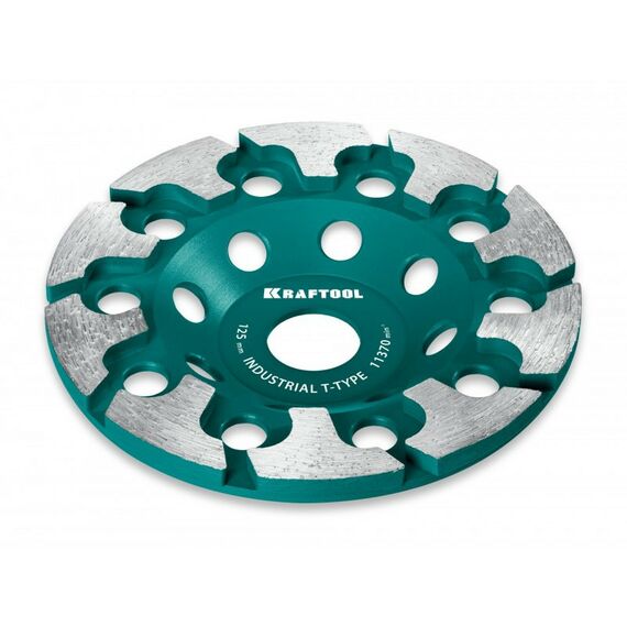 Сегментная алмазная чашка KRAFTOOL INDUSTRIAL T-Type d 125 мм [33446-125] фотографии