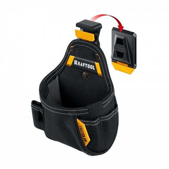 Поясная сумка KRAFTOOL KP-5 с быстросъёмным креплением FastClip, 5 карманов и петель, 150 х 190 мм [38778] фотографии