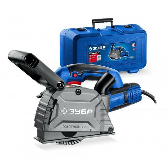 Штроборез (бороздодел) Зубр Профессионал ЗШ-П30-1600 ПСТК d 125 мм, 1600 Вт, 30 мм, кейс фотографии