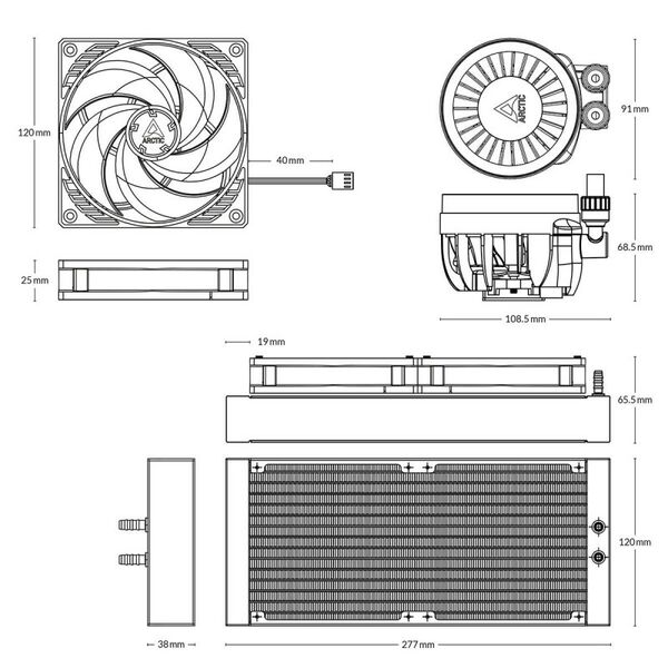 Жидкостная система охлаждения Arctic Cooling Liquid Freezer III-240 Multi Compatible All-In-One CPU Water Cooler [ACFRE00134A] фотографии