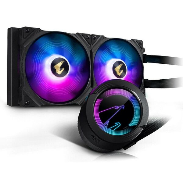 Жидкостная система охлаждения GigaByte GP-AORUS WATERFORCE 280 2 x 140mm ARGB Fan, RTL фотографии
