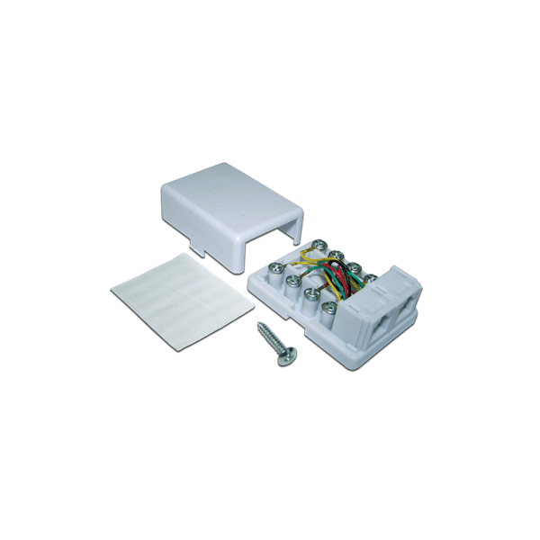 Розетка настенная телефонная Lanmaster TWT-SS1-12-WH RJ-12 фотографии