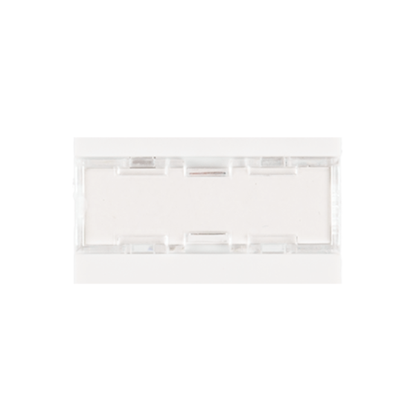 Вставка Nikomax NMC-PM1P-PF-WT французский формат Mosaic, 45x45мм, 1 порт, под модули Keystone, со шторкой, белая фотографии