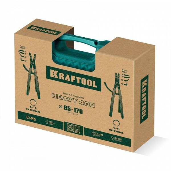 Съемник стопорных колец KRAFTOOL HEAVY 400 внешний/внутренний [22815] фотографии