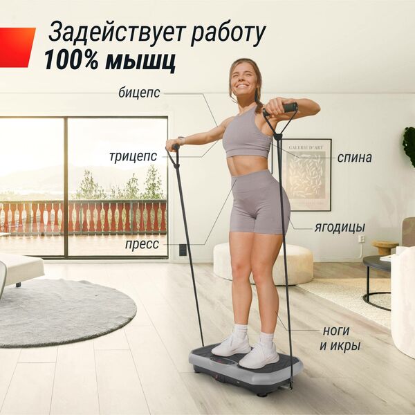 Виброплатформа UNIX Fit Edge 2D Grey фотографии