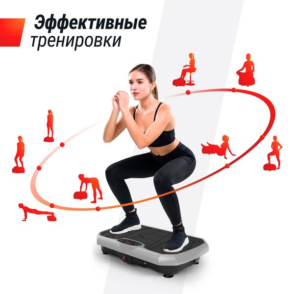 Виброплатформа UNIX Fit Edge 2D Grey фотографии