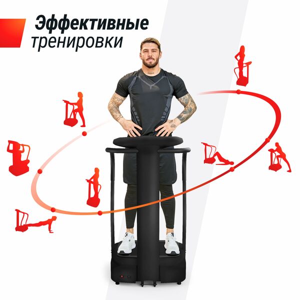 Виброплатформа UNIX Fit Improve 2 in 1 Black фотографии