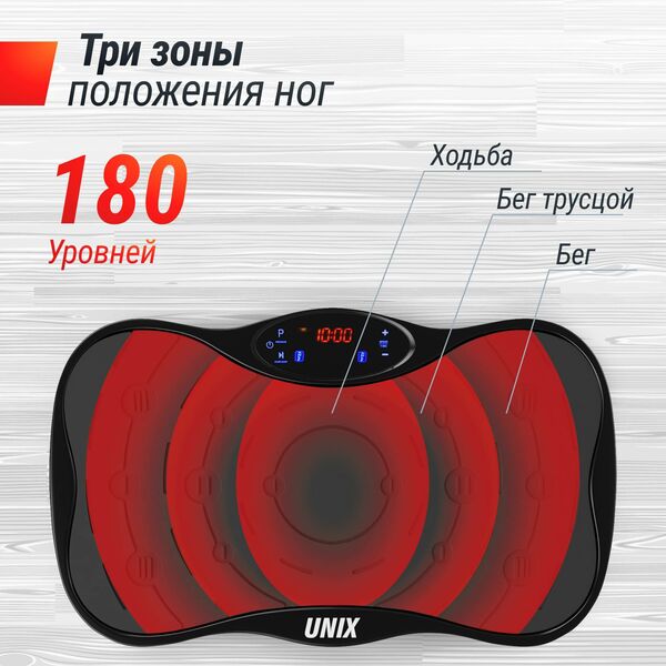Виброплатформа UNIX Fit Intensive 2D Black фотографии