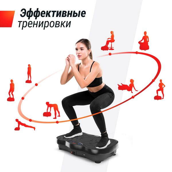 Виброплатформа UNIX Fit Intensive 2D Black фотографии