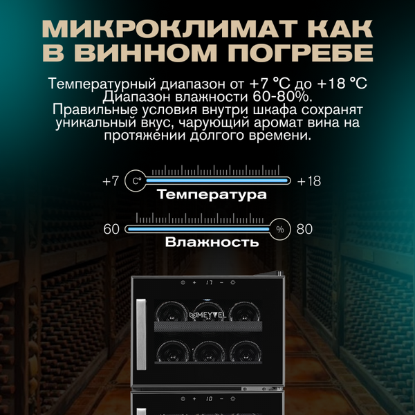 Отдельностоящий винный шкаф Meyvel MV21-BF2 (easy) фотографии