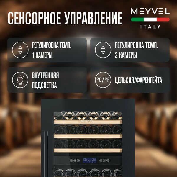 Встраиваемый винный шкаф Meyvel MV42-KBB2 фотографии