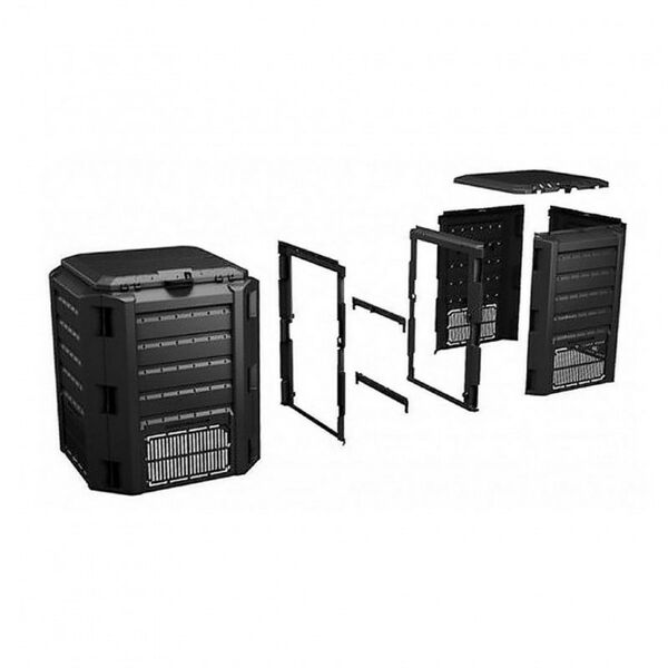 Компостеры: Компостер садовый Prosperplast 1200л Module IKSM1200C черный фотографии