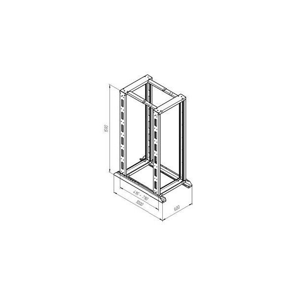Шкафы и стойки: Стойка NT R3320 G 19", двухрамная раздвижная, серая, 33U, 600*450-1000 фотографии