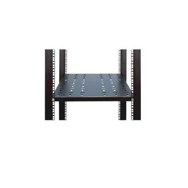 Шкафы и стойки: Полка NT SSt620 B 19", усиленная, чёрная, L=620мм, перфорированная, грузоподъемность 100кг фотографии