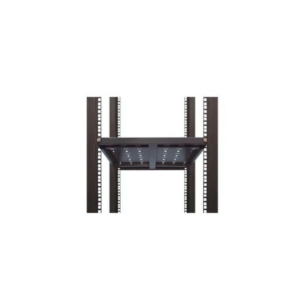Шкафы и стойки: Полка NT SSt620 B 19", усиленная, чёрная, L=620мм, перфорированная, грузоподъемность 100кг фотографии
