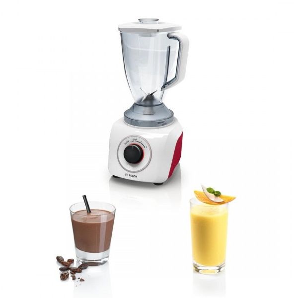 Блендеры: Блендер стационарный BOSCH MMB21P0R 500W, 1.5л, 2 скорости+импульсный режим, колка льда фотографии