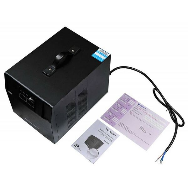 Стабилизаторы напряжения: Стабилизатор Ippon AVR-3000 Black вх.140 ~ 280V, 4 розетки евро.стандарт фотографии