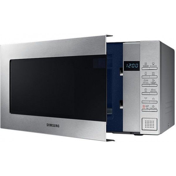 Микроволновые печи: Микроволновая печь Samsung GE88SUT мощность 800 Вт, объем 23 л, электронное управление, цвет серебристый фотографии
