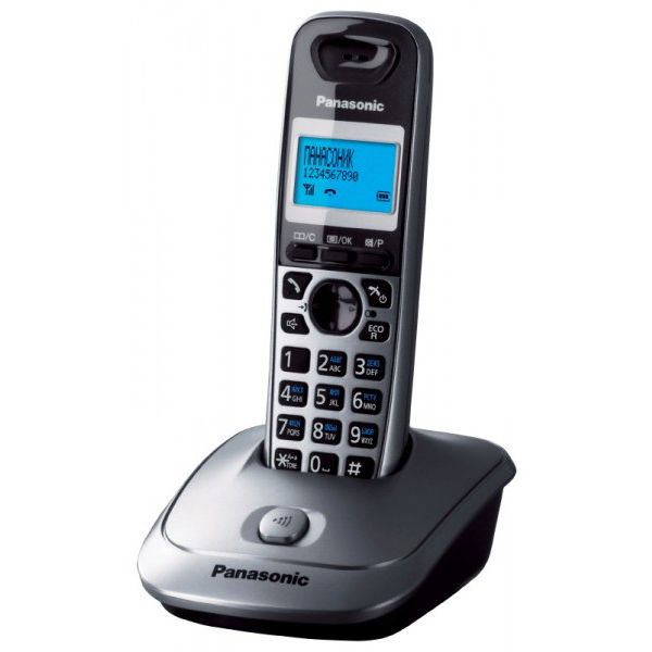 Радиотелефоны DECT: Радиотелефон Panasonic KX-TG2511RUM АОН, спикерфон, 18/170ч, т/книга 50 номеров, монохром фотографии